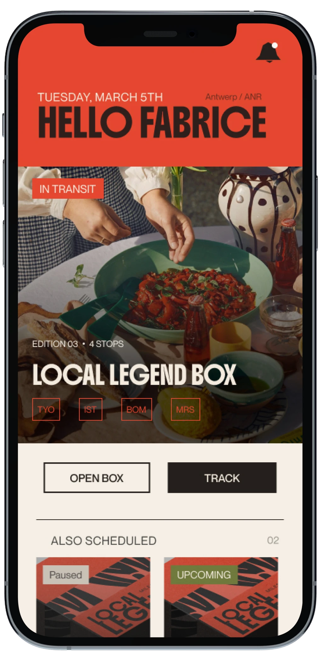 Home: this week's Local Legend box