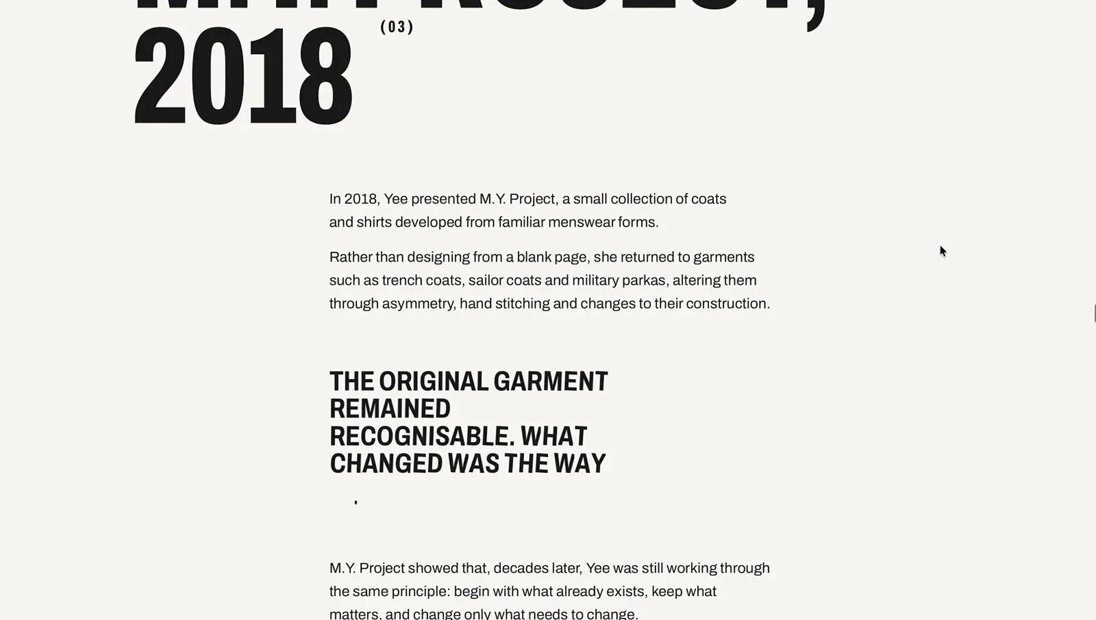 The rotating paragraphs